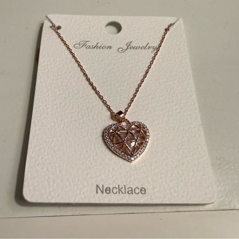 Rose Gold Heart Necklace
